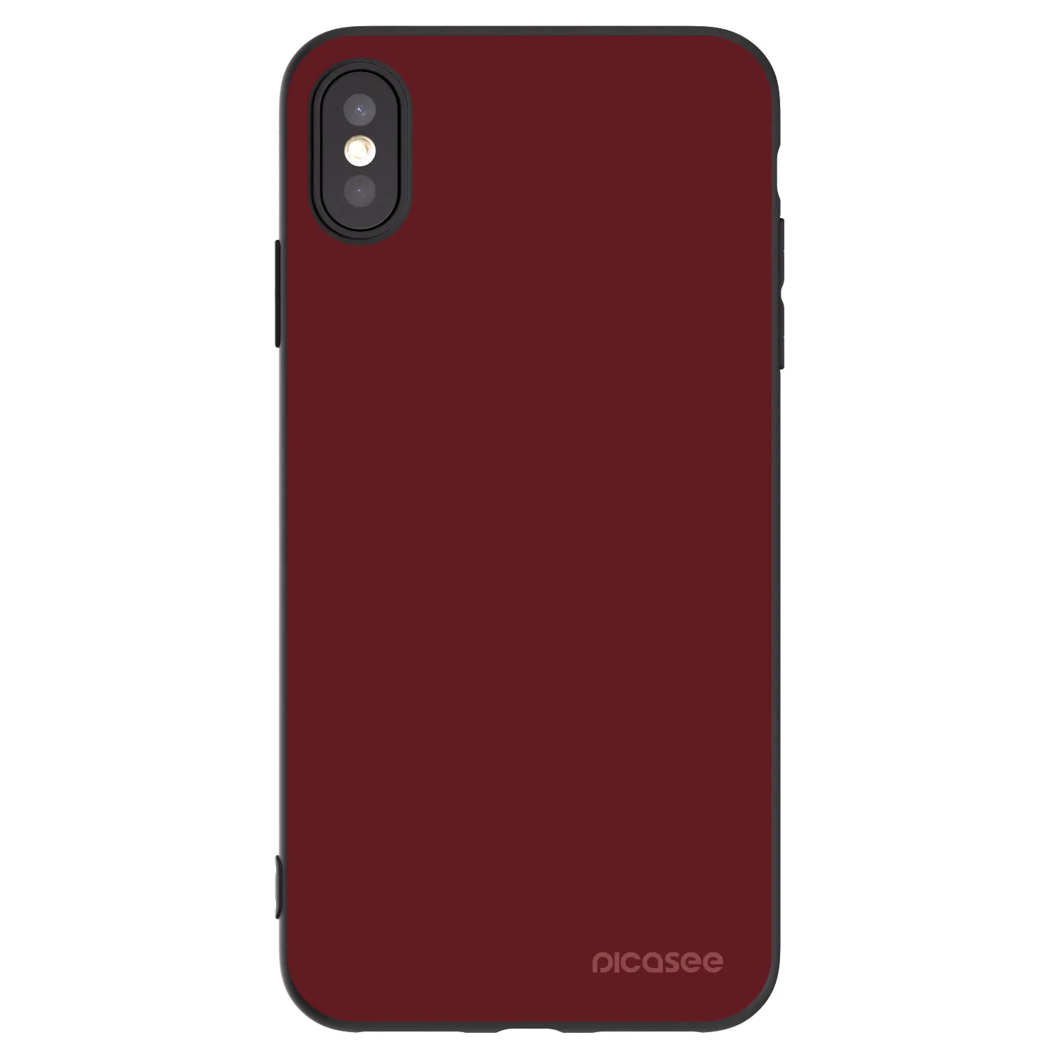 Picasee silikonski črni ovitek za Apple iPhone XS Max - Red Bliss