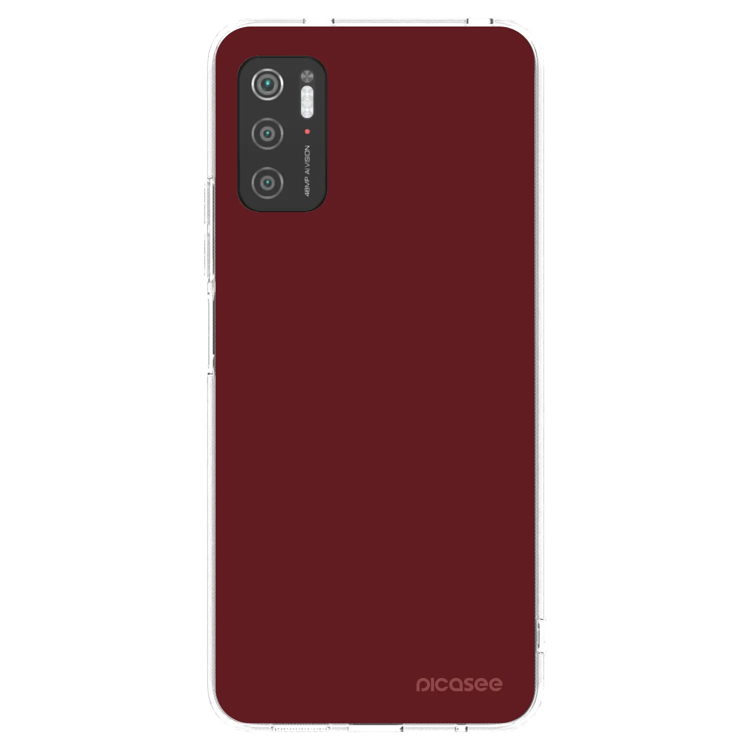 Picasee silikonski prozorni ovitek za Xiaomi Poco M3 Pro 5G - Red Bliss