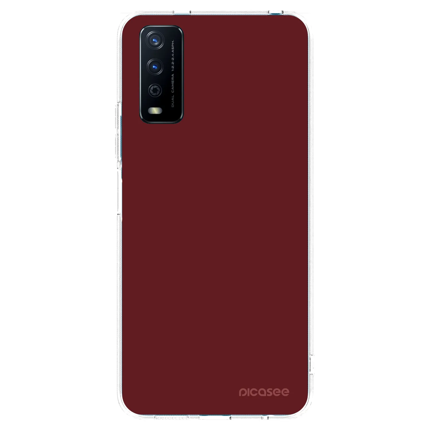 Picasee silikonski prozorni ovitek za Vivo Y11s - Red Bliss
