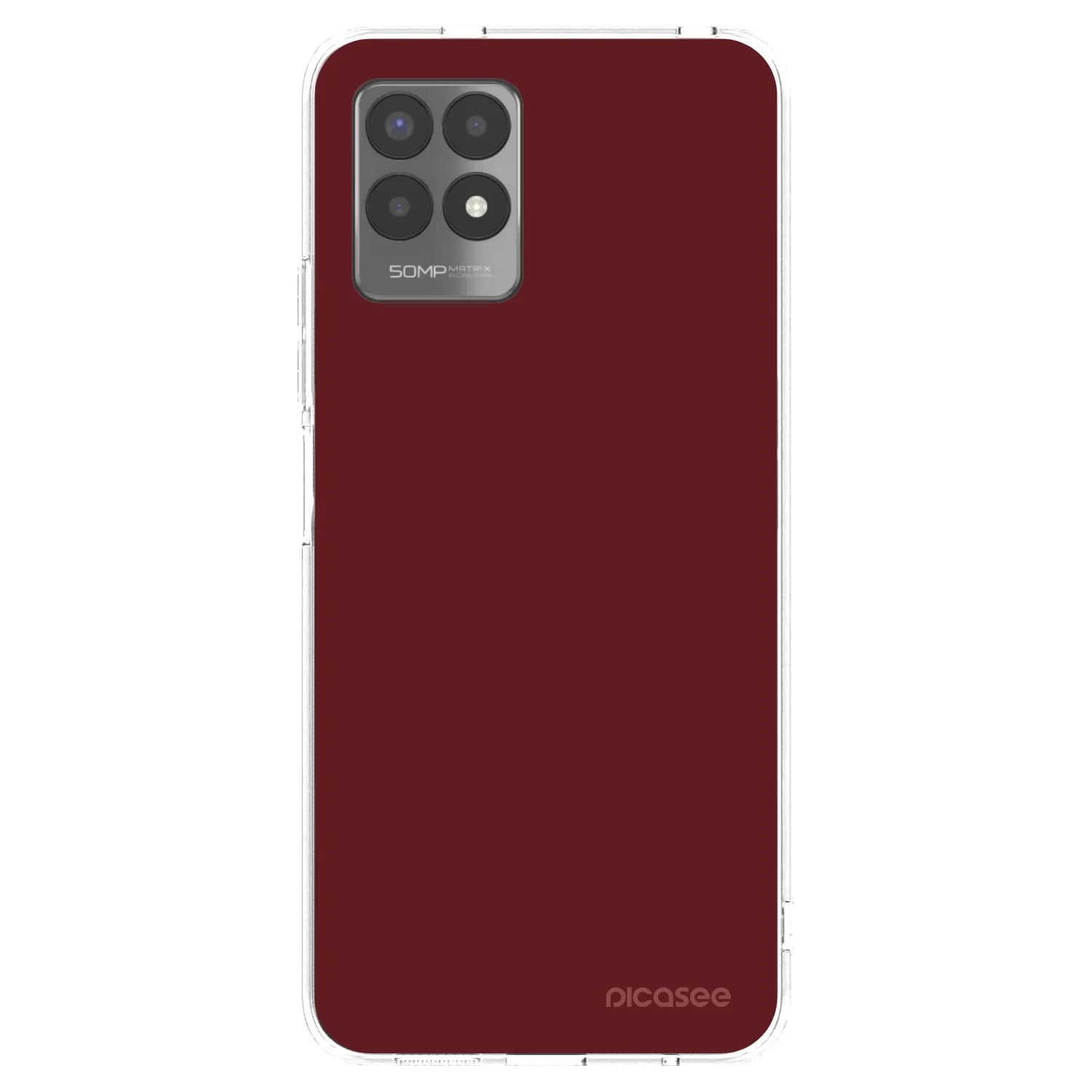 Picasee silikonski prozorni ovitek za Realme 8i - Red Bliss