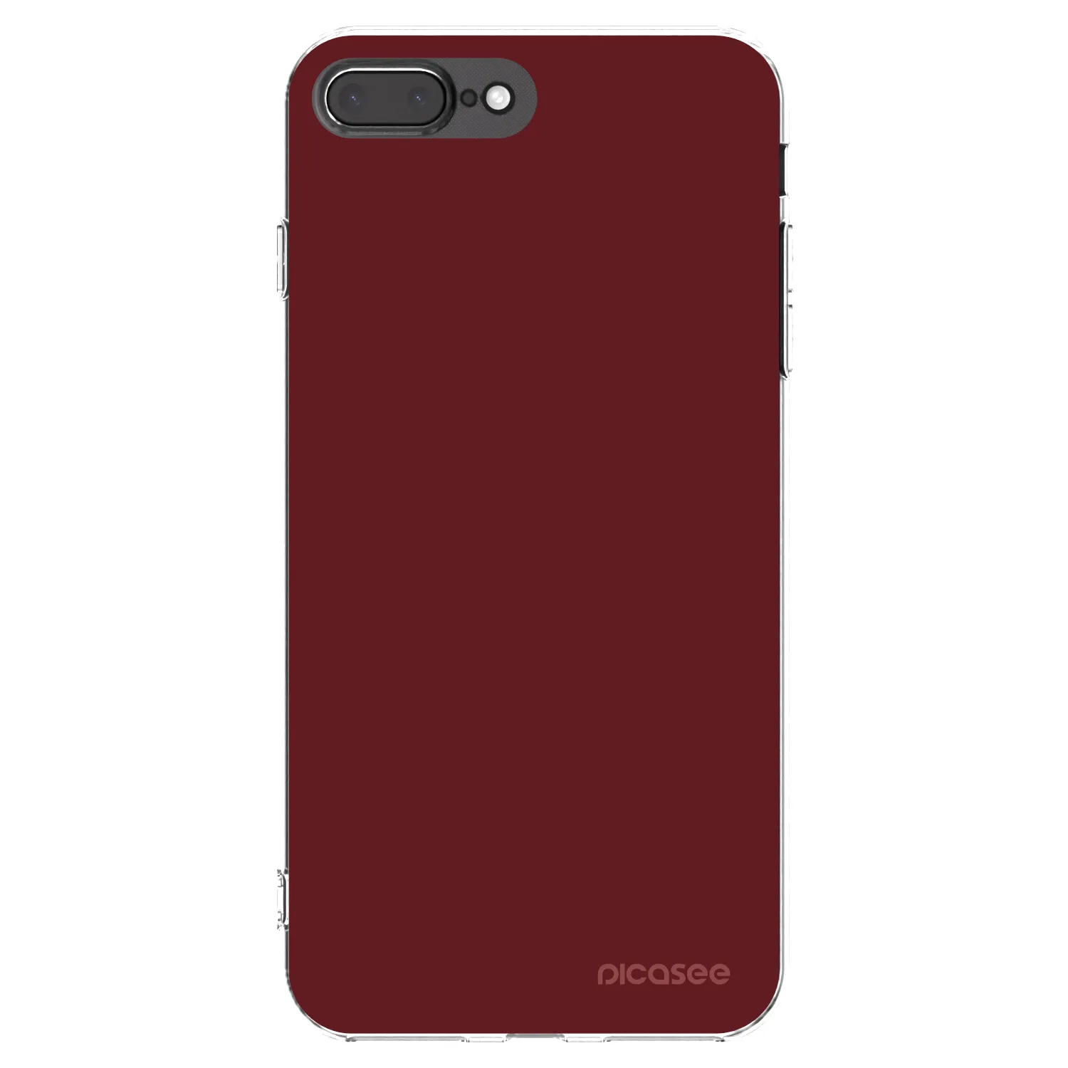 Picasee silikonski prozorni ovitek za Apple iPhone 8 Plus - Red Bliss