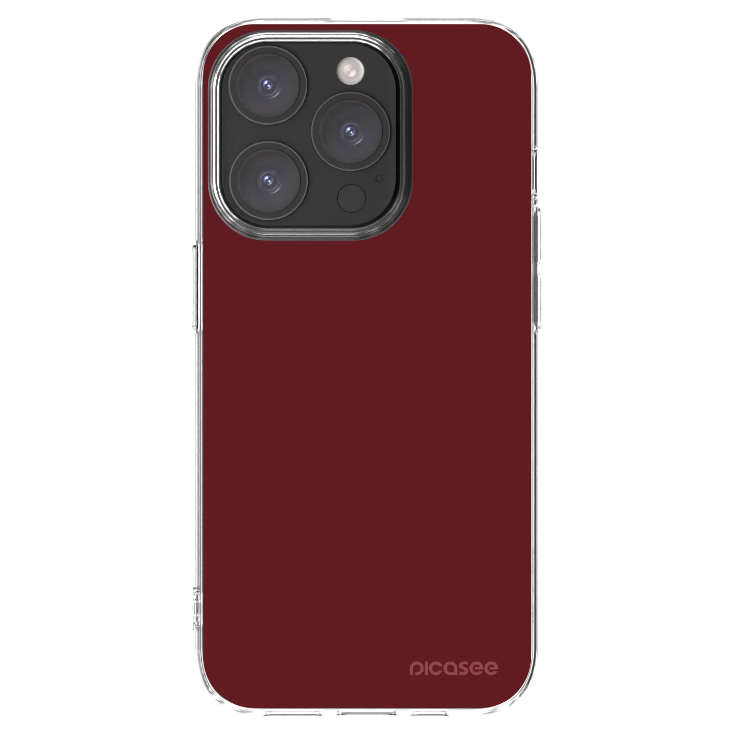 Picasee silikonski prozorni ovitek za Apple iPhone 15 Pro - Red Bliss