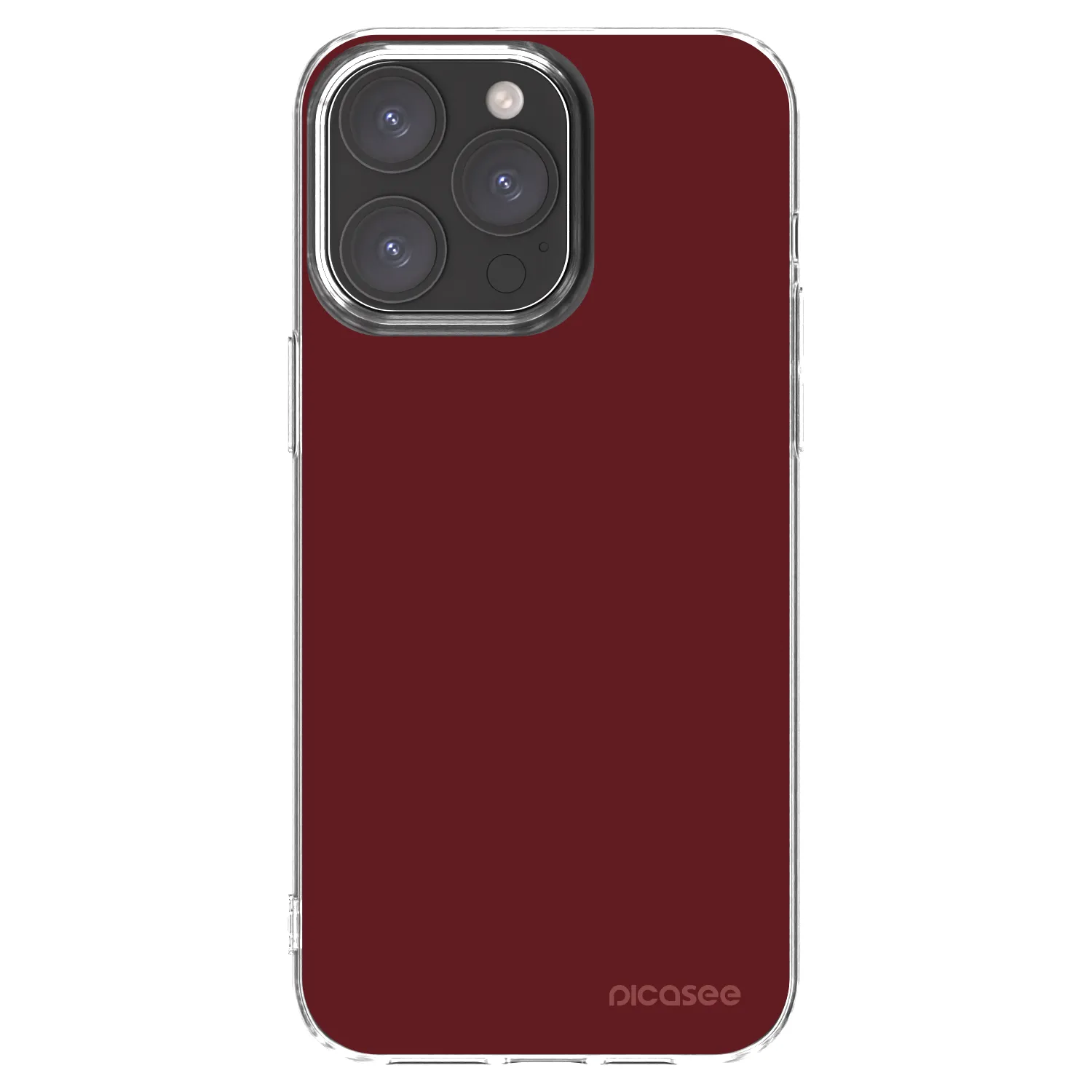 Picasee silikonski prozorni ovitek za Apple iPhone 15 Pro Max - Red Bliss