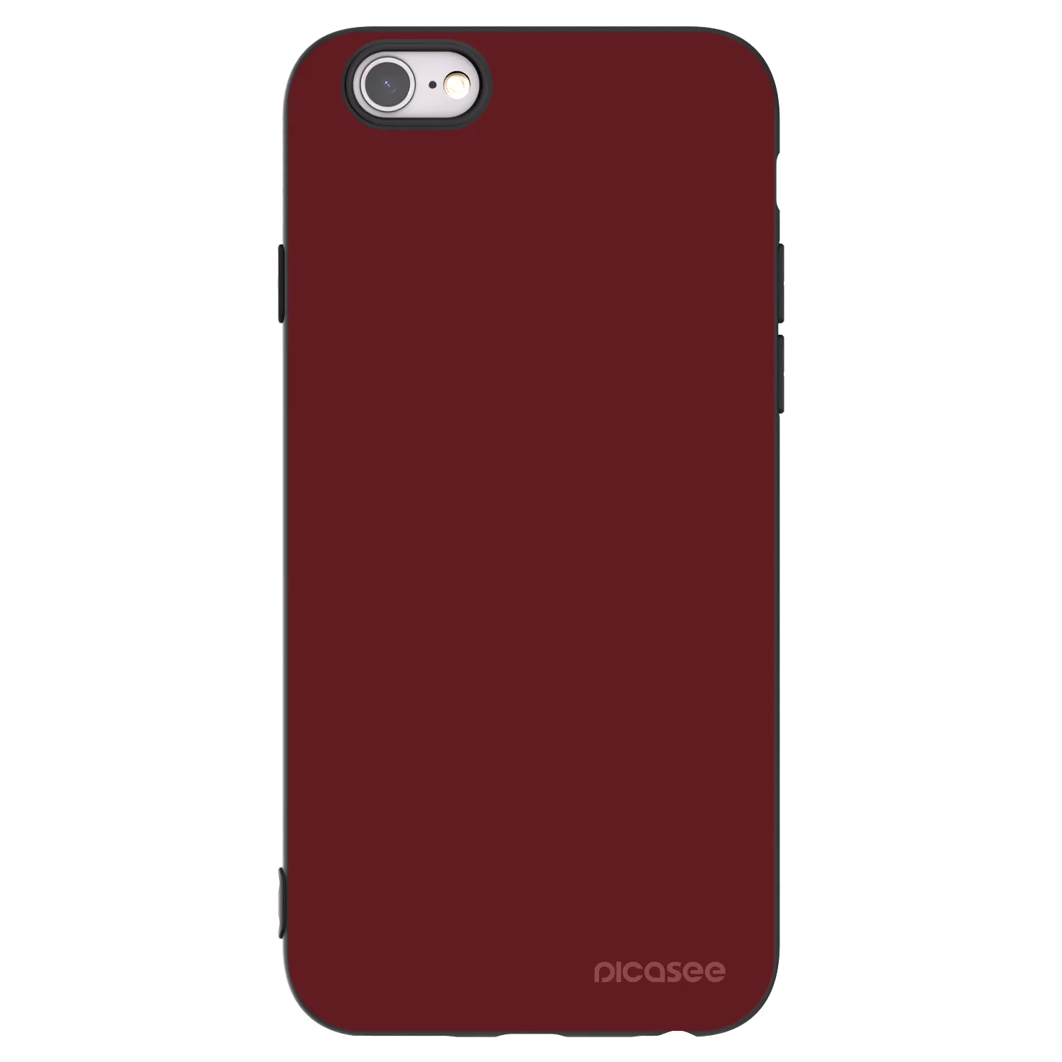 Picasee silikonski črni ovitek za Apple iPhone 6/6S - Red Bliss