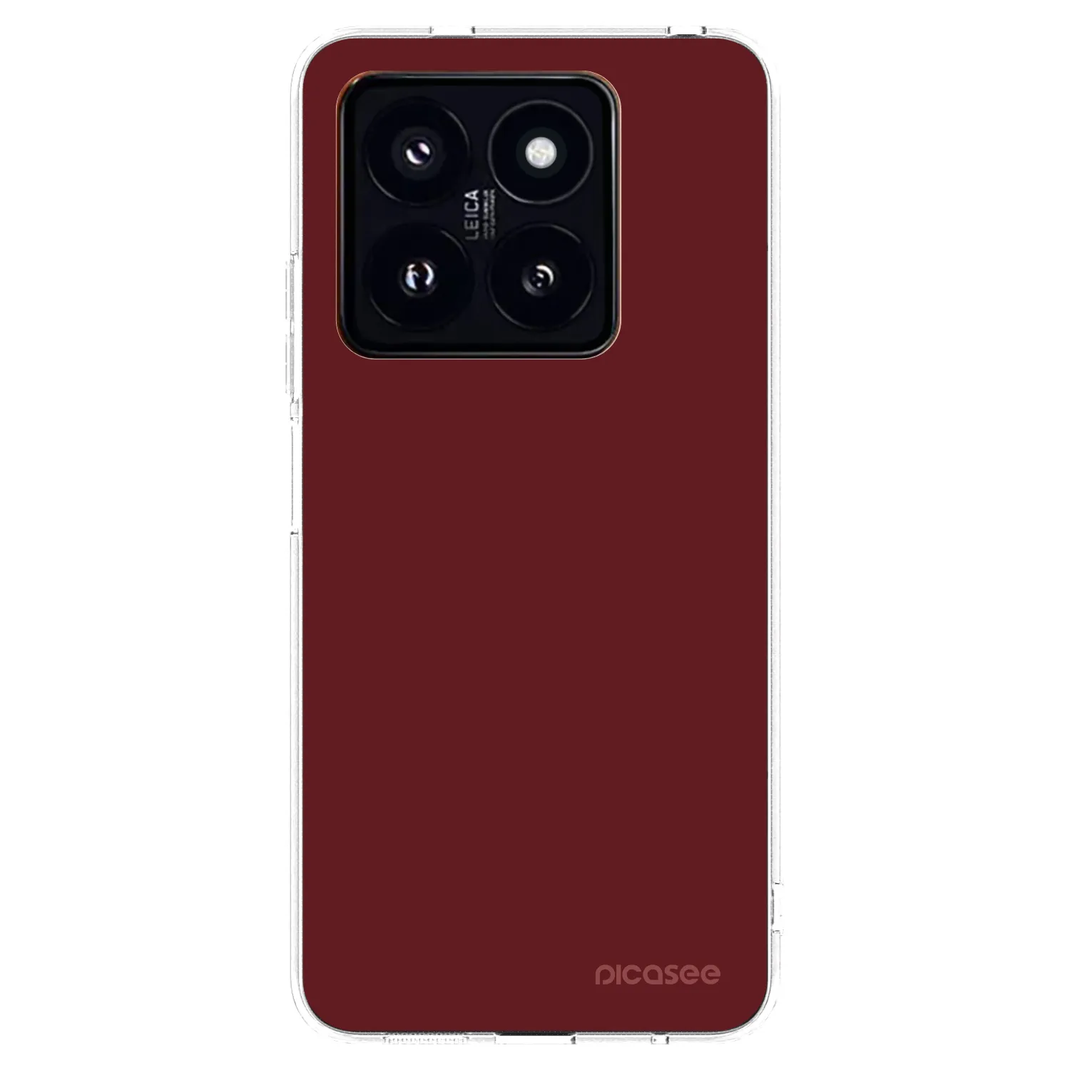Picasee silikonski prozorni ovitek za Xiaomi 14 Pro - Red Bliss