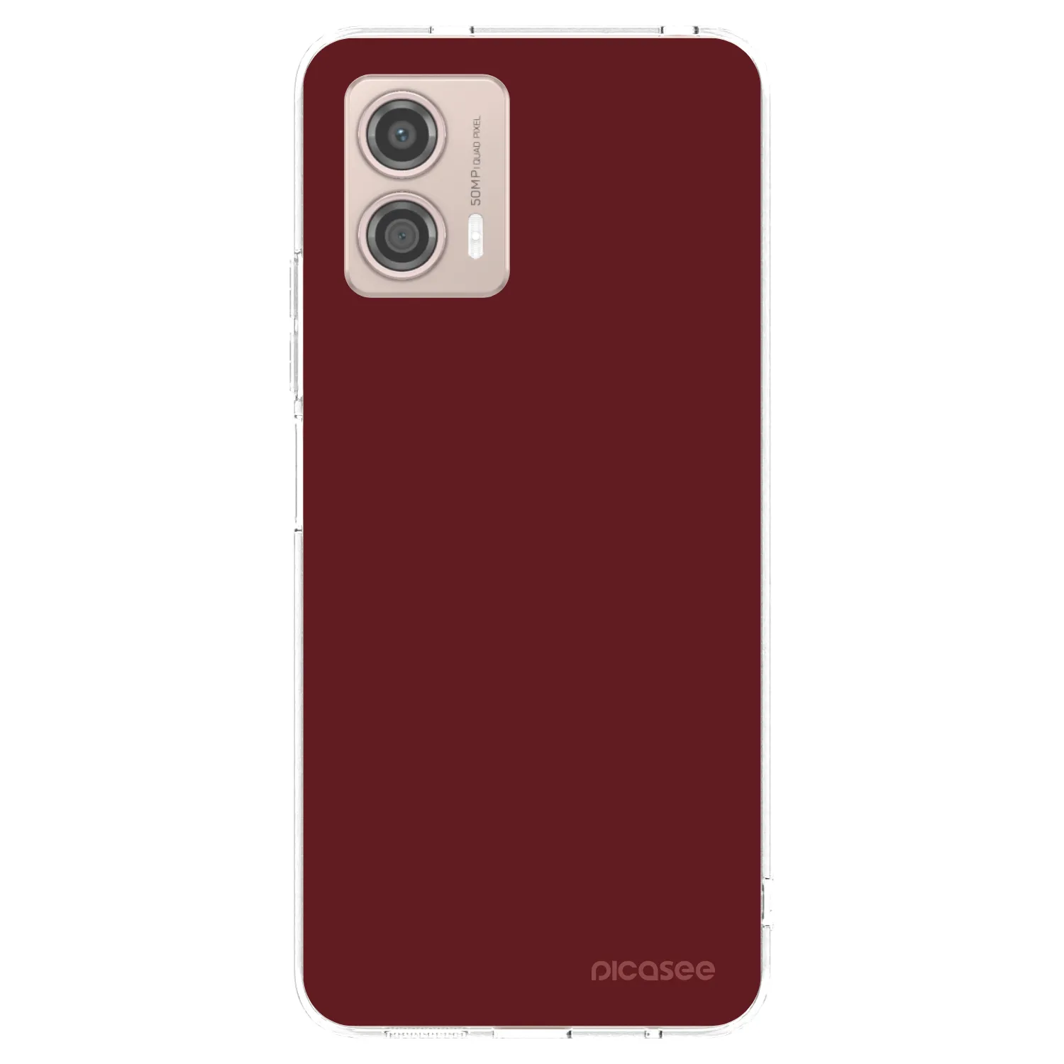 Picasee silikonski prozorni ovitek za Motorola Moto G53 5G - Red Bliss