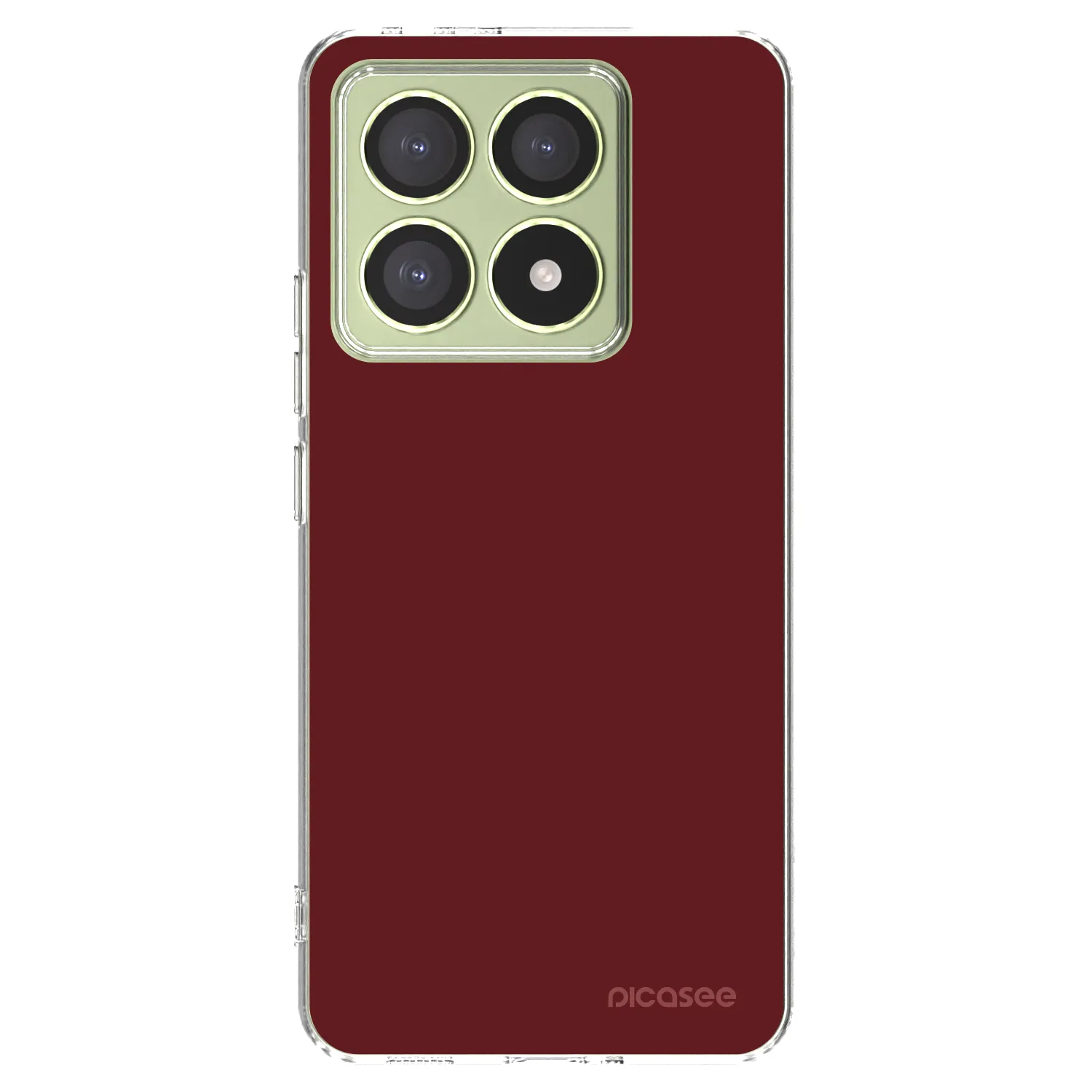 Picasee silikonski prozorni ovitek za Xiaomi 14T - Red Bliss