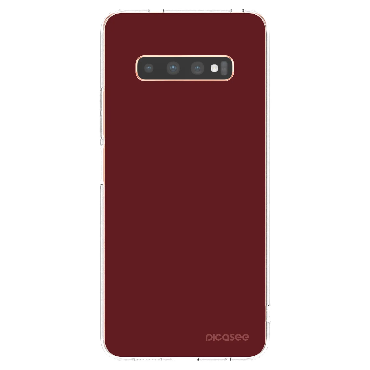 Picasee silikonski prozorni ovitek za Samsung Galaxy S10 Plus G975 - Red Bliss