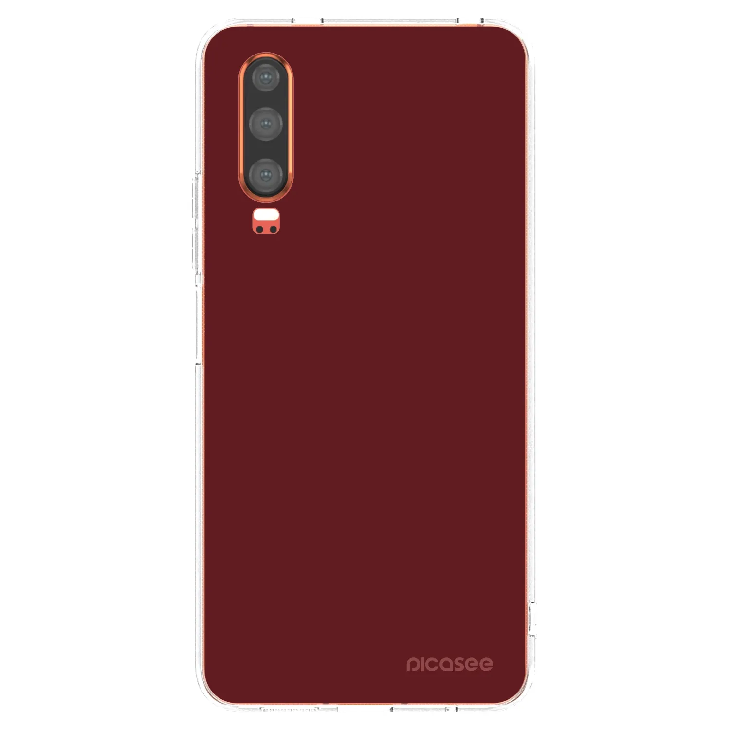 Picasee silikonski prozorni ovitek za Huawei P30 - Red Bliss