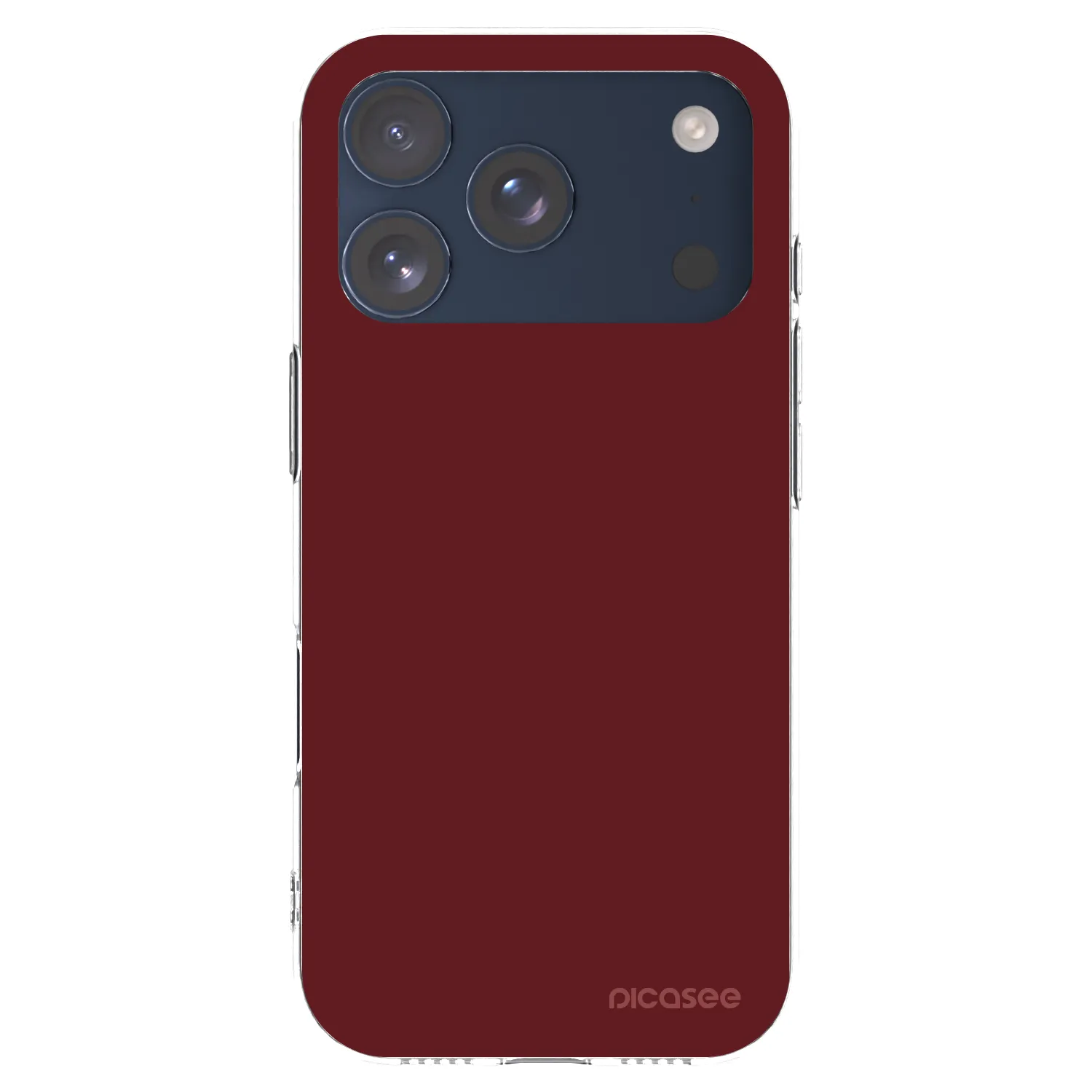 Picasee silikonski prozorni ovitek za Apple iPhone 17 Pro - Red Bliss