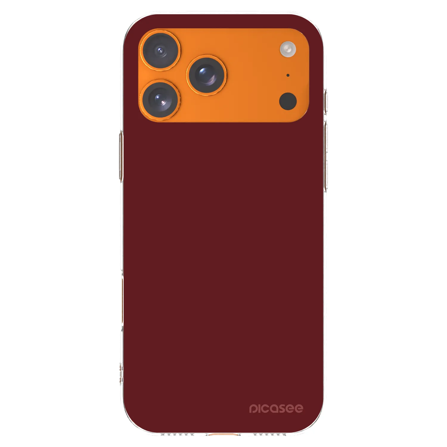 Picasee silikonski prozorni ovitek za Apple iPhone 17 Pro Max - Red Bliss