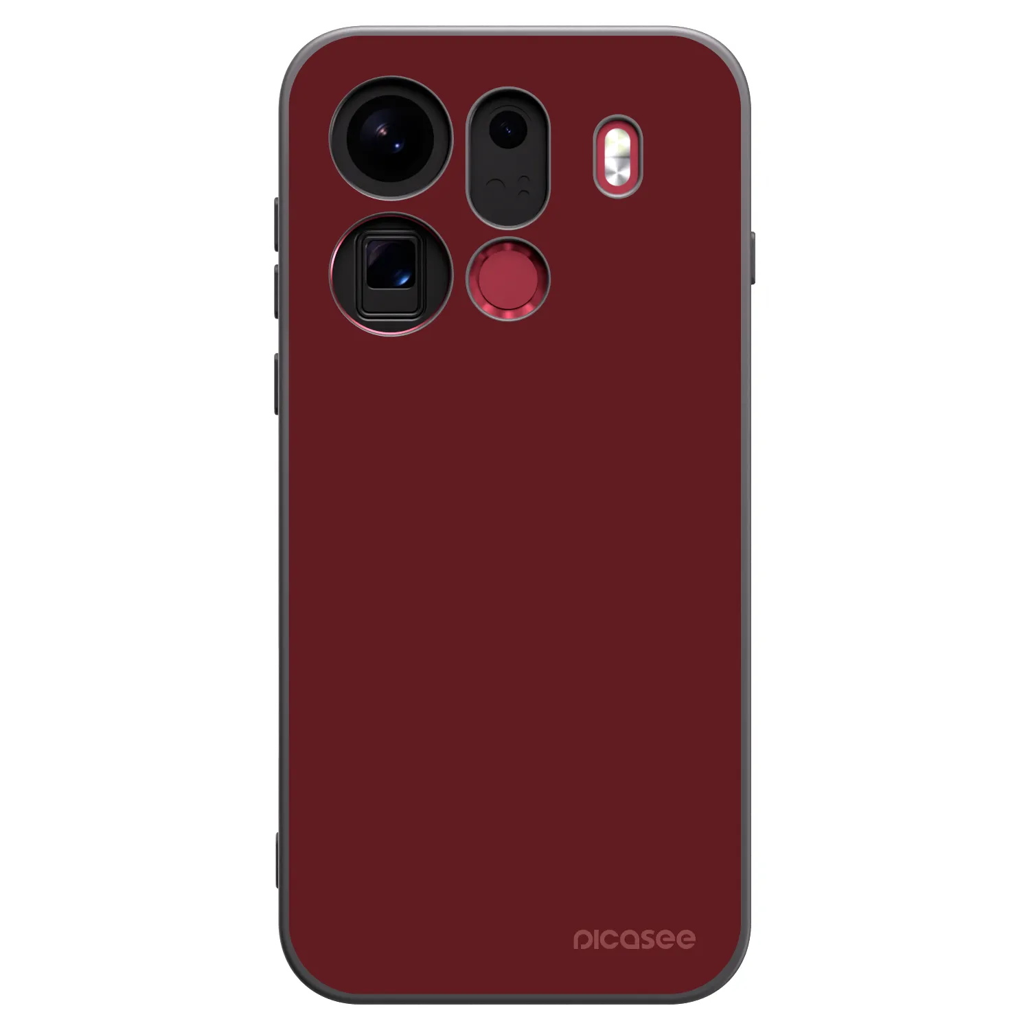 Picasee silikonski črni ovitek za OPPO Find X9 Pro - Red Bliss