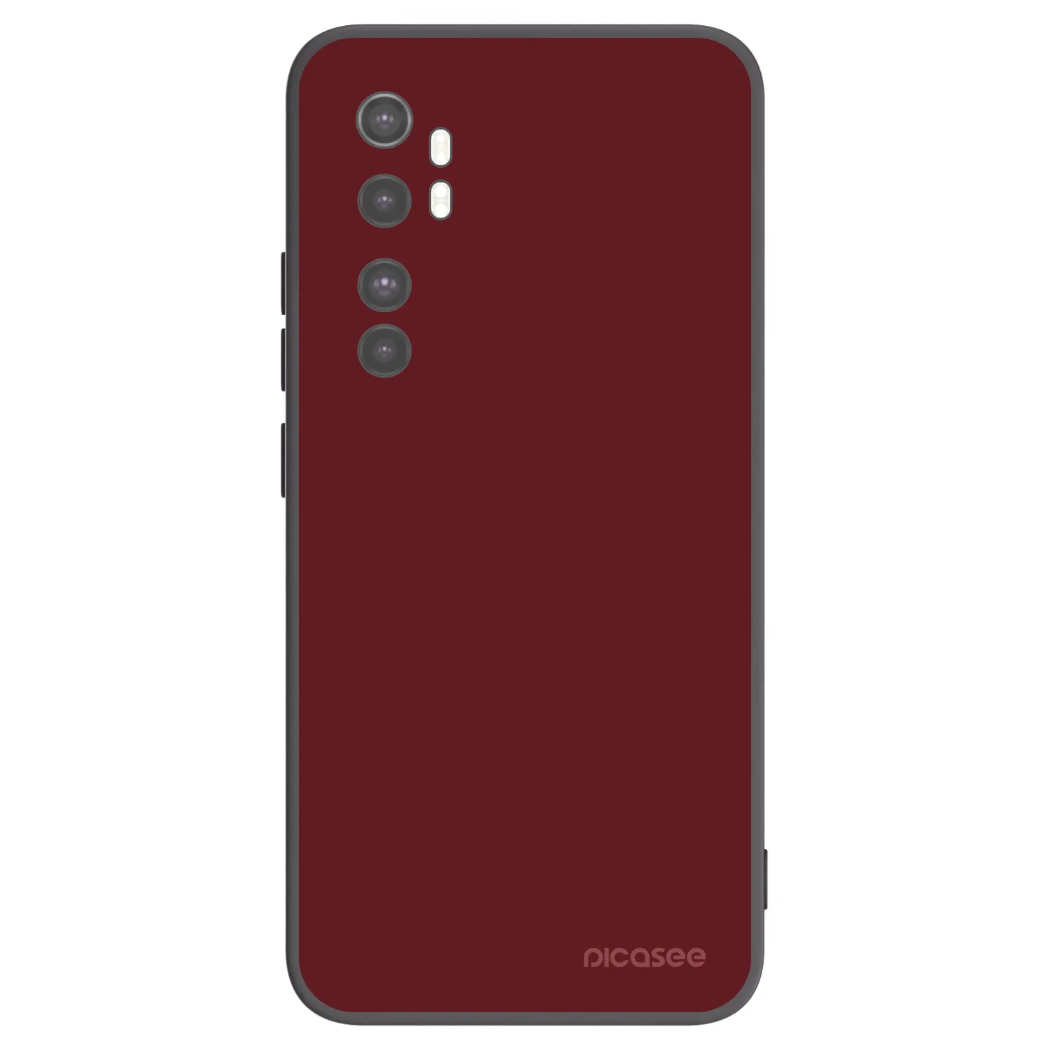 Picasee silikonski črni ovitek za Xiaomi Mi Note 10 Lite - Red Bliss