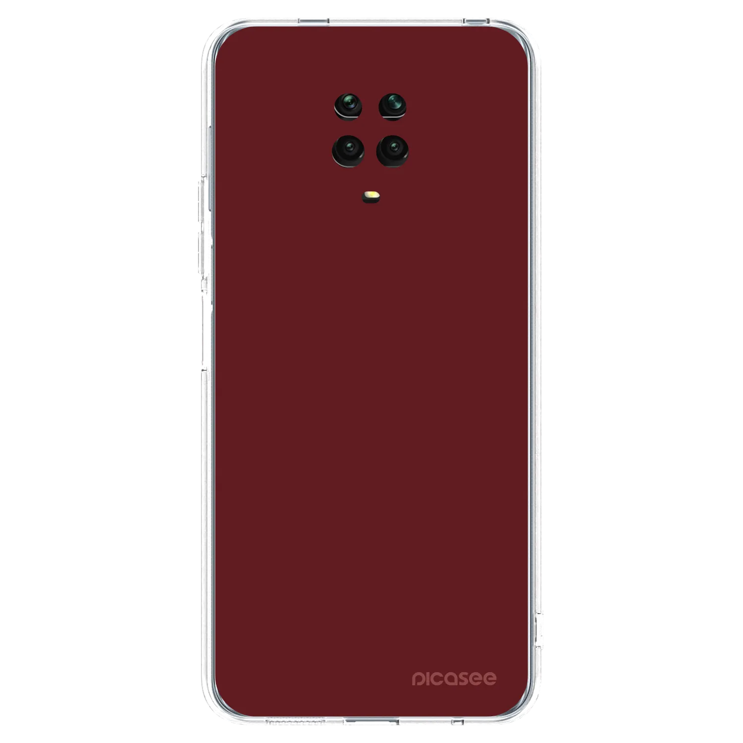 Picasee silikonski prozorni ovitek za Xiaomi Redmi Note 9S - Red Bliss