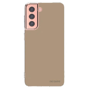Picasee silikonski prozorni ovitek za Samsung Galaxy S21 5G G991B - Soft Sand