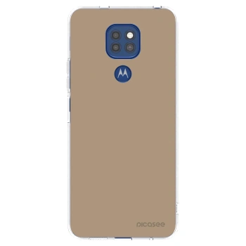 Picasee silikonski prozorni ovitek za Motorola Moto G9 Play - Soft Sand