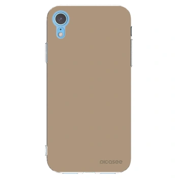 Picasee silikonski prozorni ovitek za Apple iPhone XR - Soft Sand