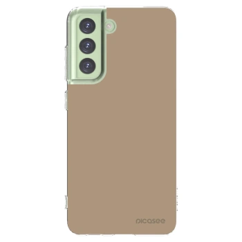 Picasee silikonski prozorni ovitek za Samsung Galaxy S21 FE 5G - Soft Sand