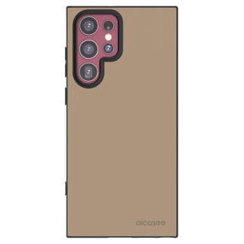 Picasee silikonski črni ovitek za Samsung Galaxy S22 Ultra 5G - Soft Sand