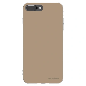 Picasee silikonski prozorni ovitek za Apple iPhone 8 Plus - Soft Sand