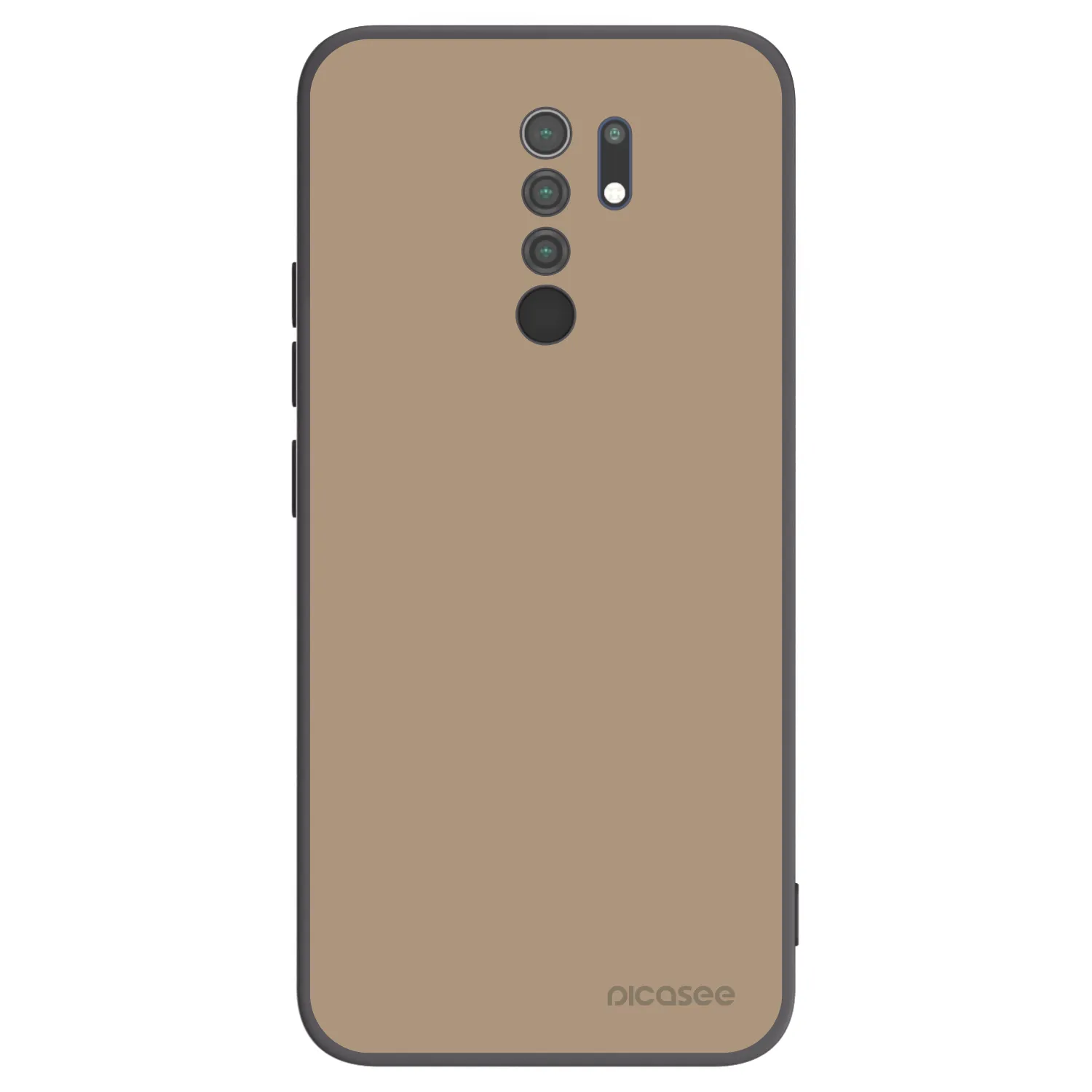 Picasee silikonski črni ovitek za Xiaomi Redmi 9 - Soft Sand
