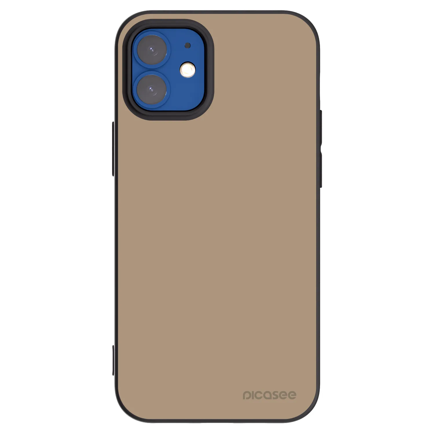 Picasee silikonski črni ovitek za Apple iPhone 12 mini - Soft Sand