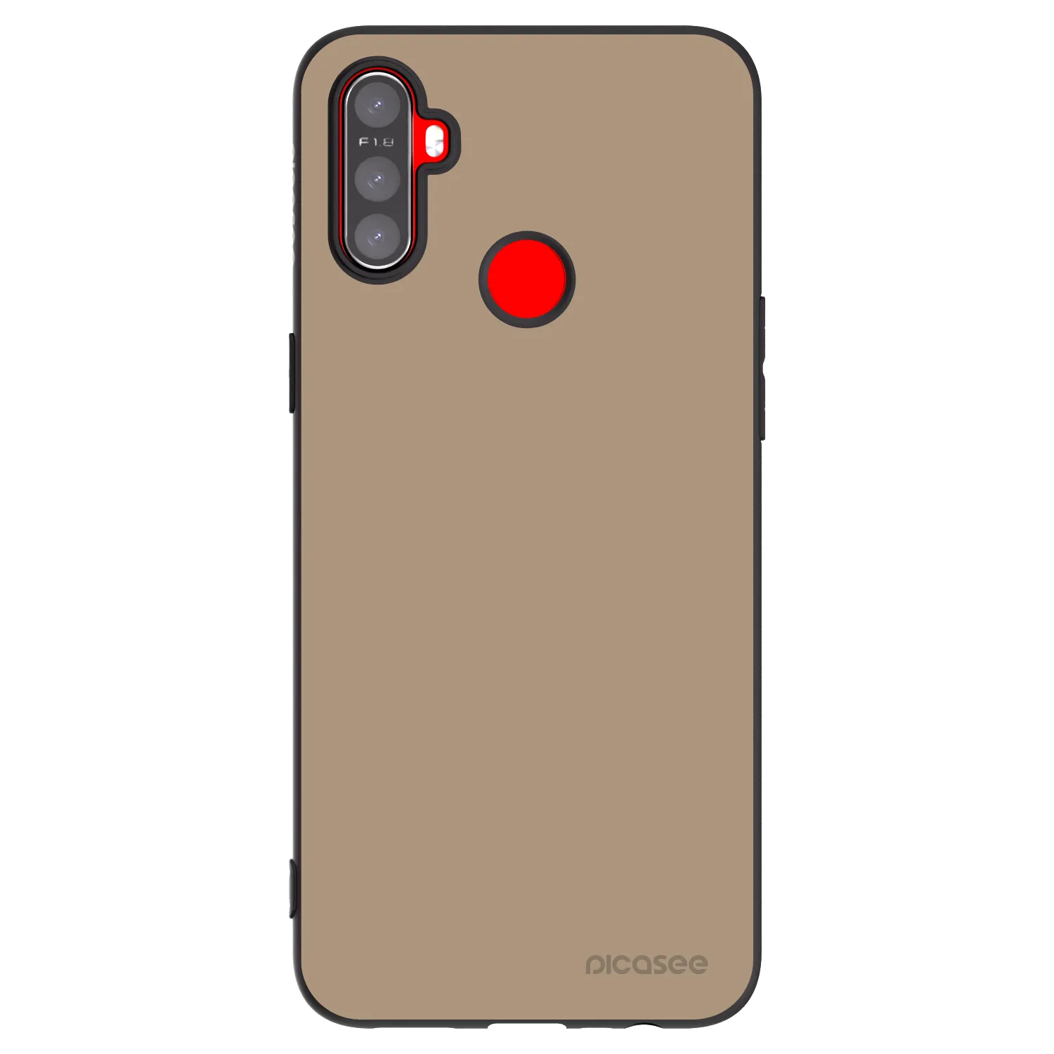 Picasee silikonski črni ovitek za Realme C3 - Soft Sand