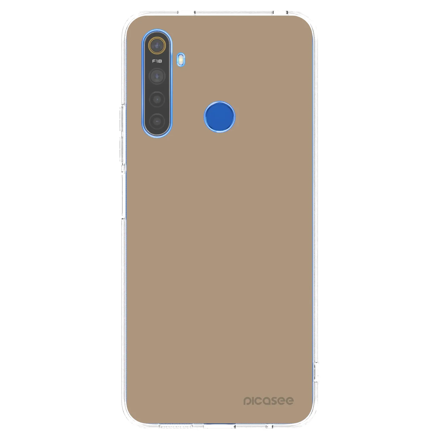 Picasee silikonski prozorni ovitek za Realme 5 - Soft Sand