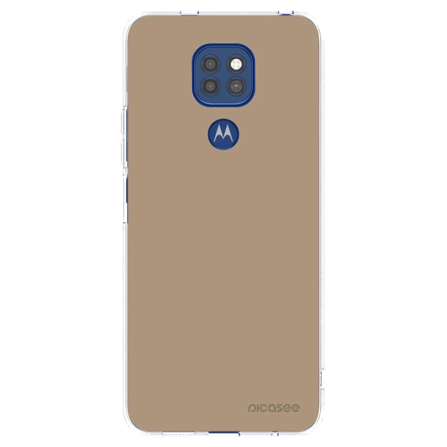 Picasee silikonski prozorni ovitek za Motorola Moto G9 Play - Soft Sand