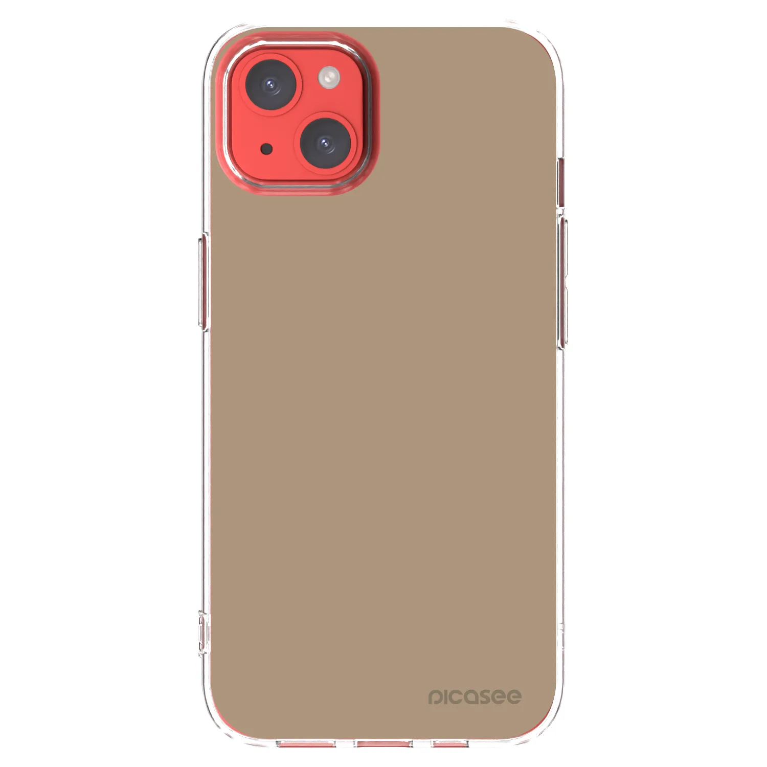 Picasee silikonski prozorni ovitek za Apple iPhone 13 - Soft Sand