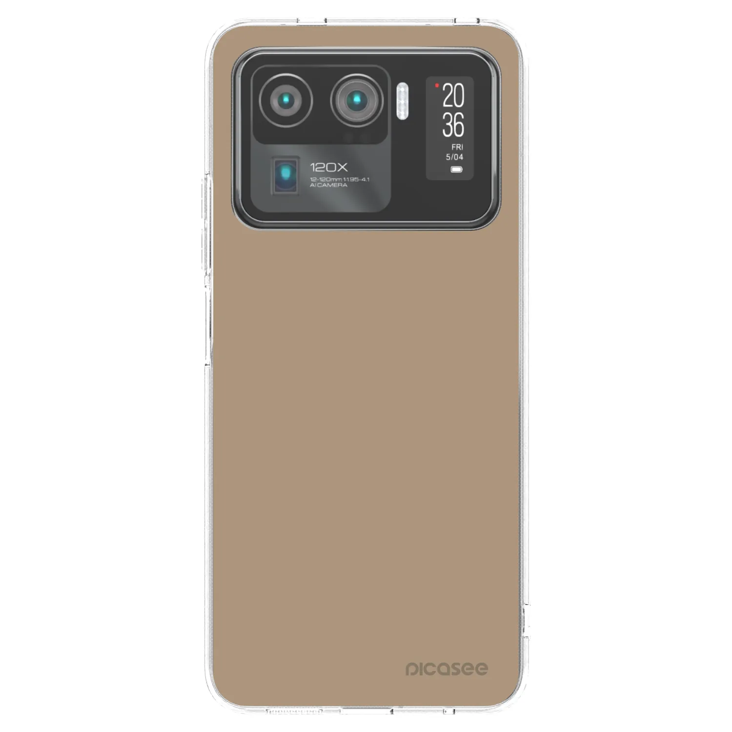 Picasee silikonski prozorni ovitek za Xiaomi Mi 11 Ultra - Soft Sand