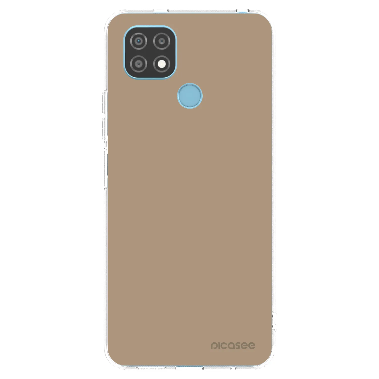 Picasee silikonski prozorni ovitek za Realme C21 - Soft Sand