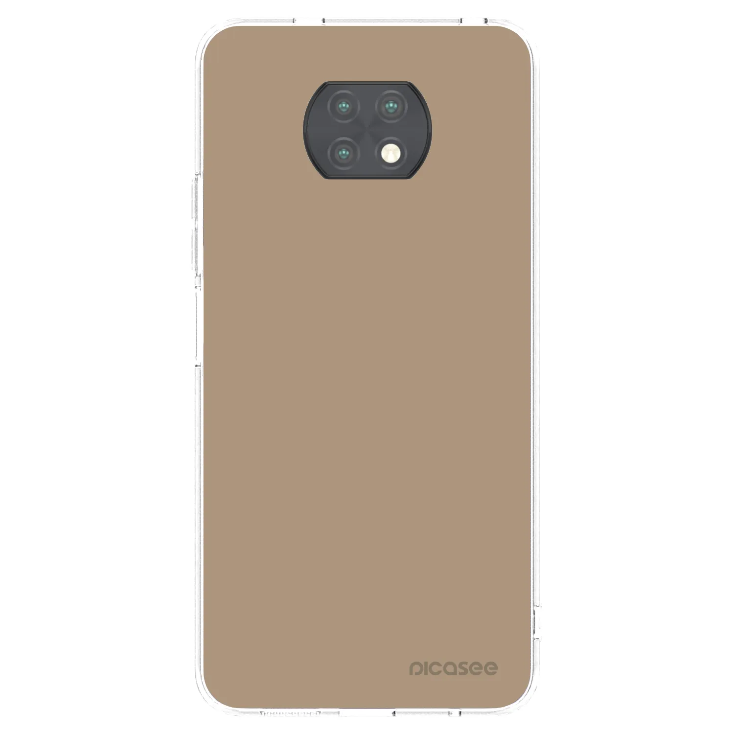 Picasee silikonski prozorni ovitek za Xiaomi Redmi Note 9T - Soft Sand