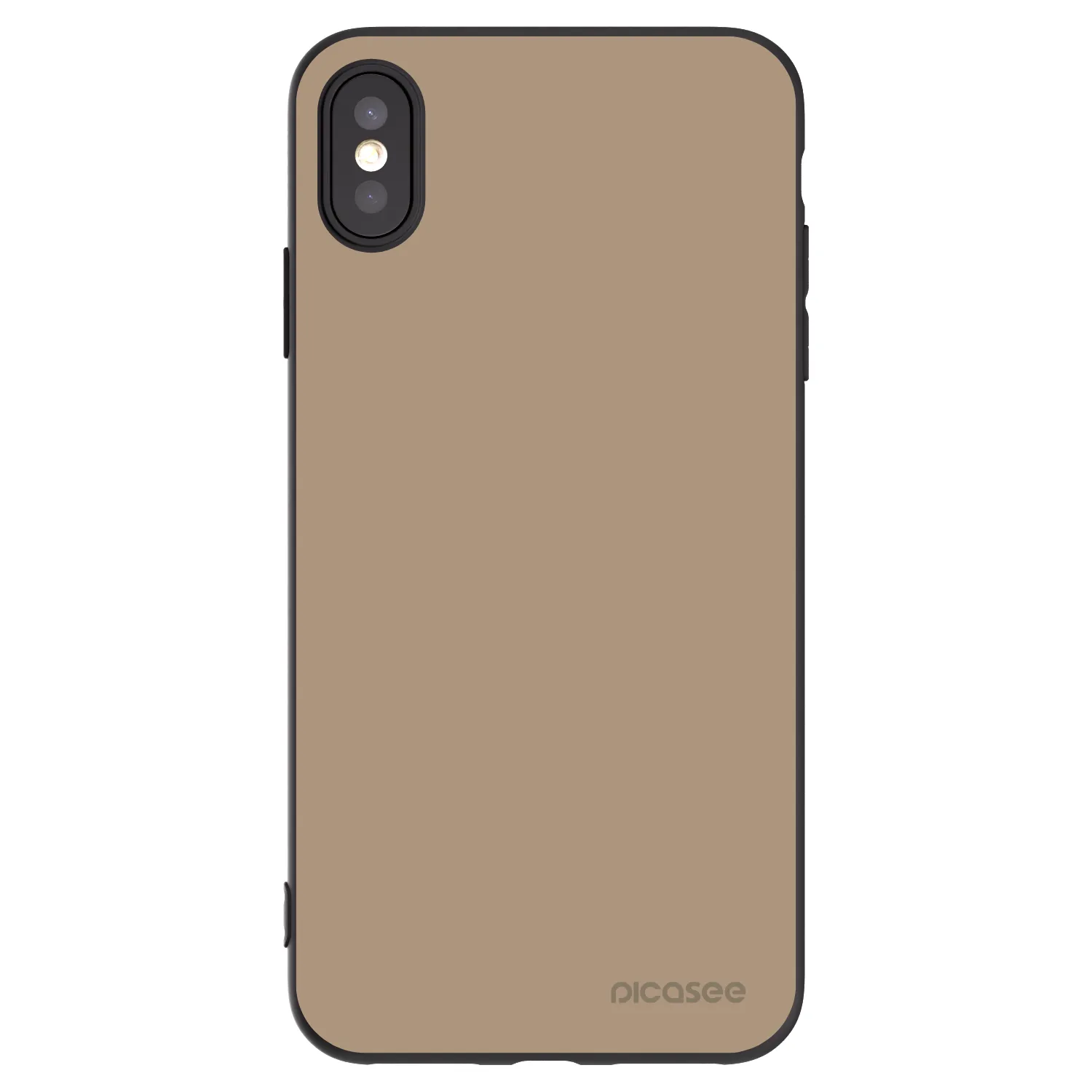Picasee silikonski črni ovitek za Apple iPhone XS Max - Soft Sand