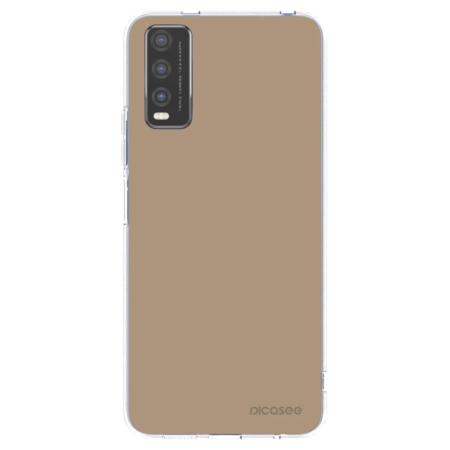 Picasee silikonski prozorni ovitek za Vivo Y20s - Soft Sand