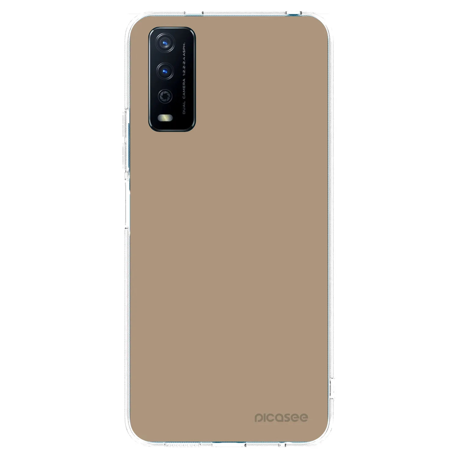 Picasee silikonski prozorni ovitek za Vivo Y11s - Soft Sand