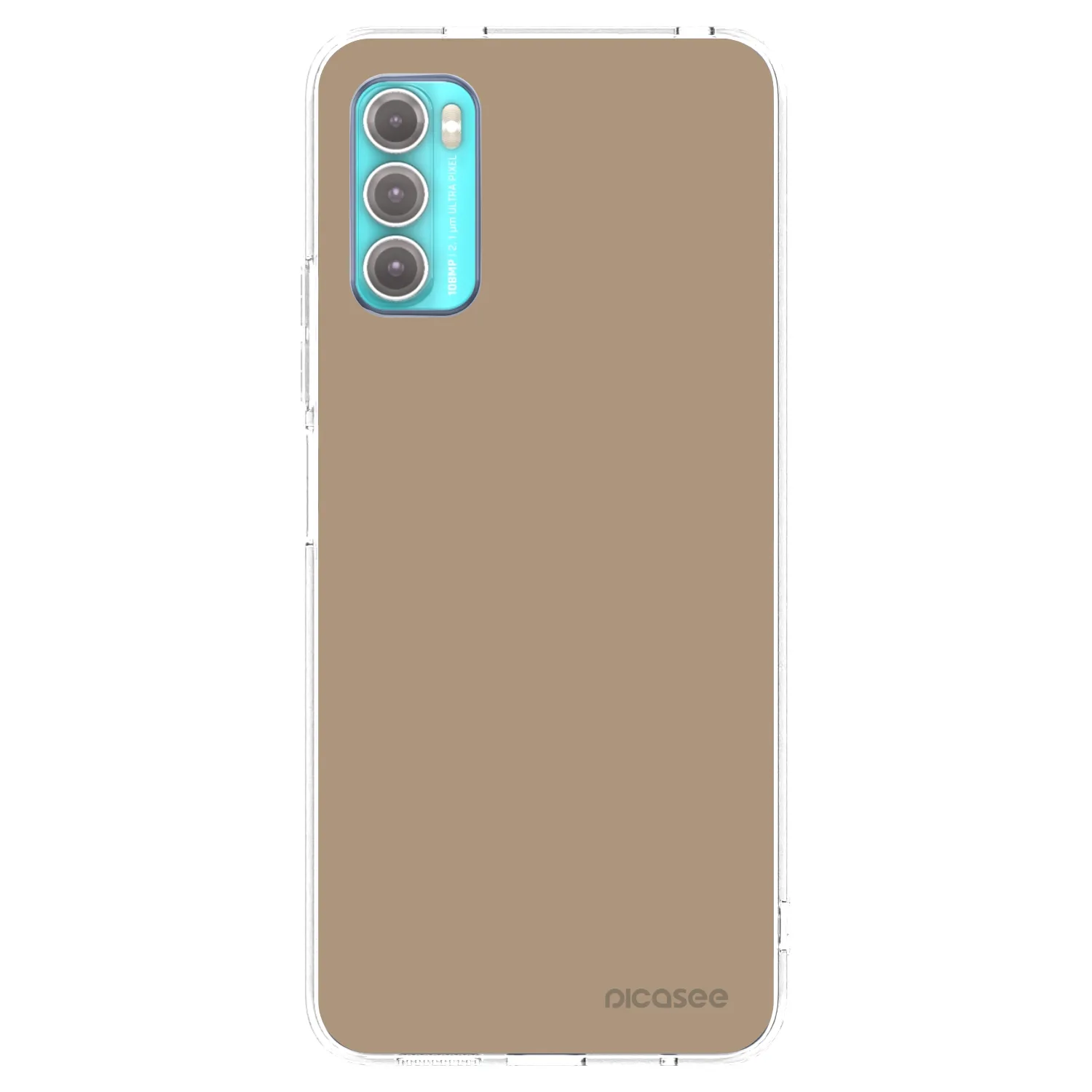 Picasee silikonski prozorni ovitek za Motorola Moto G60 - Soft Sand