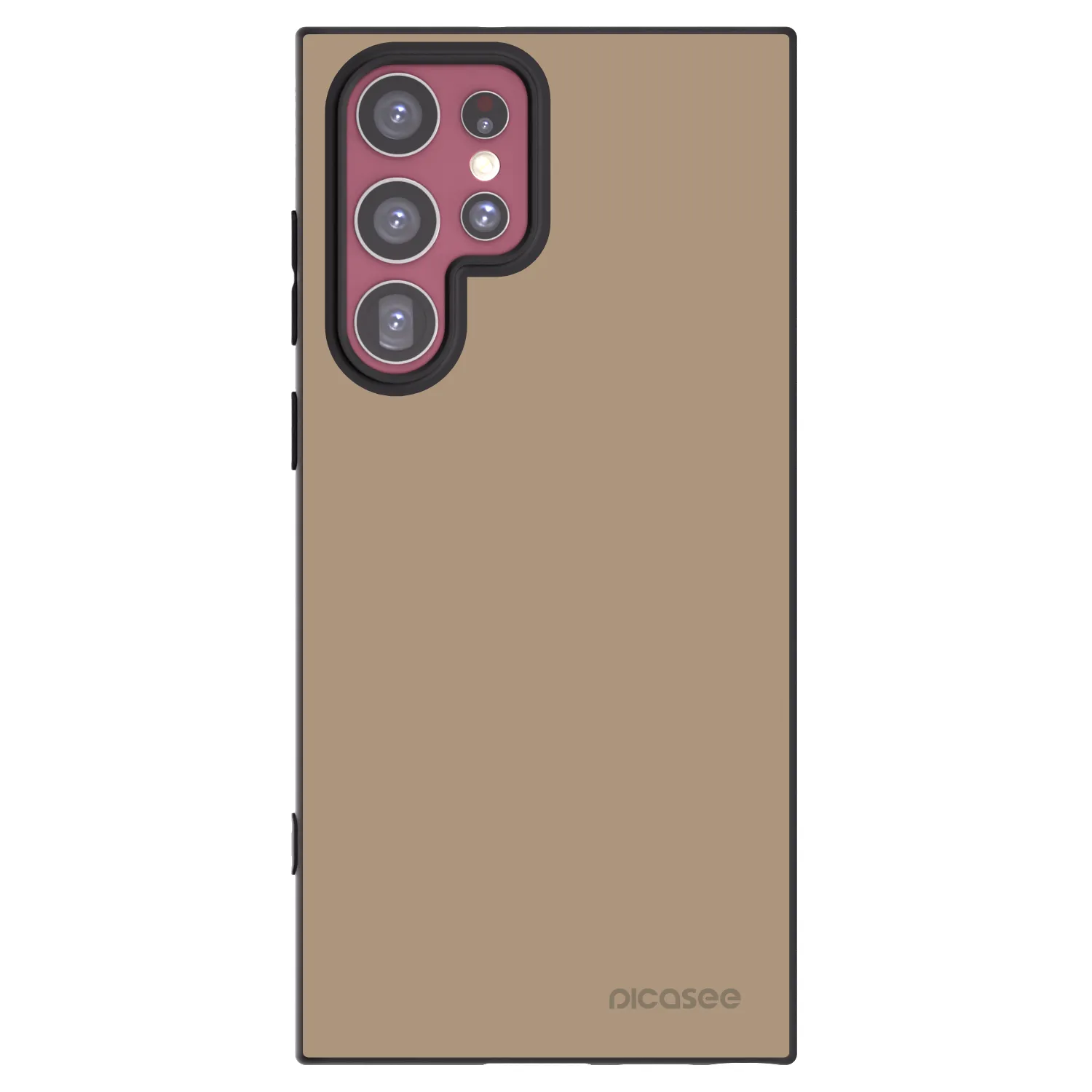 Picasee silikonski črni ovitek za Samsung Galaxy S22 Ultra 5G - Soft Sand