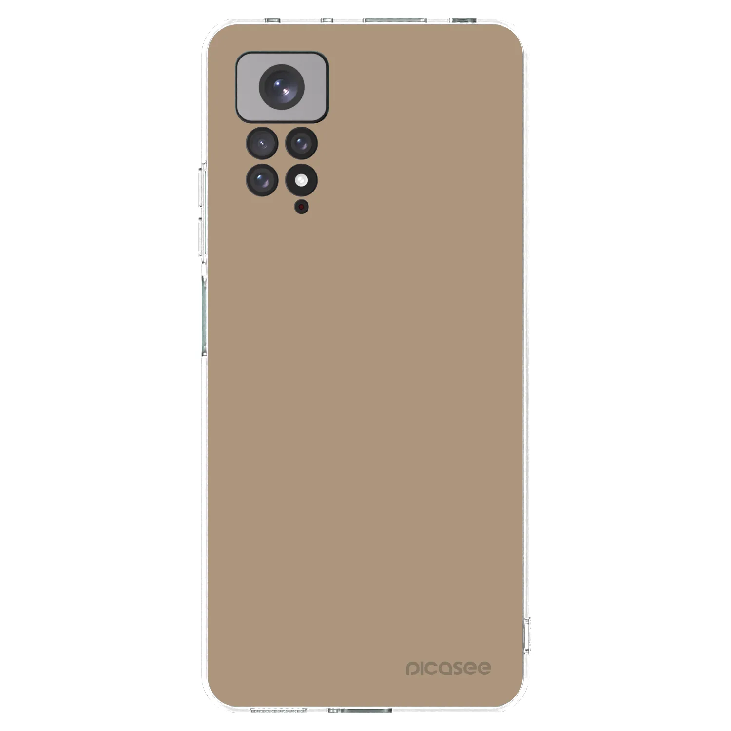 Picasee silikonski prozorni ovitek za Xiaomi Redmi Note 11 - Soft Sand