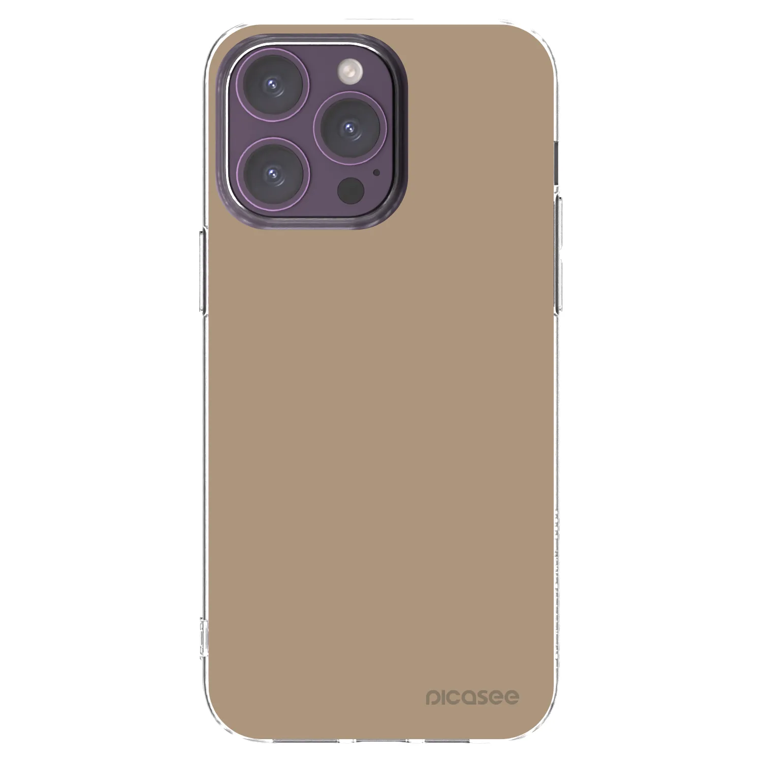 Picasee silikonski prozorni ovitek za Apple iPhone 14 Pro Max - Soft Sand