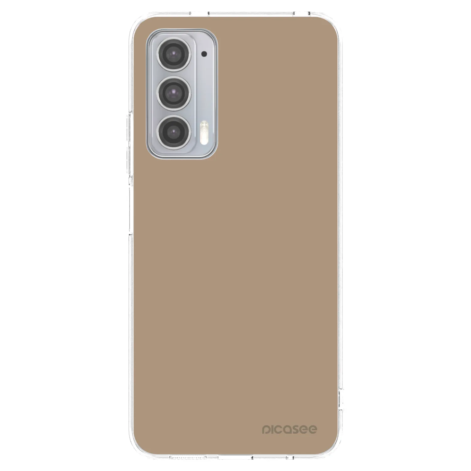 Picasee silikonski prozorni ovitek za Motorola Edge 20 - Soft Sand