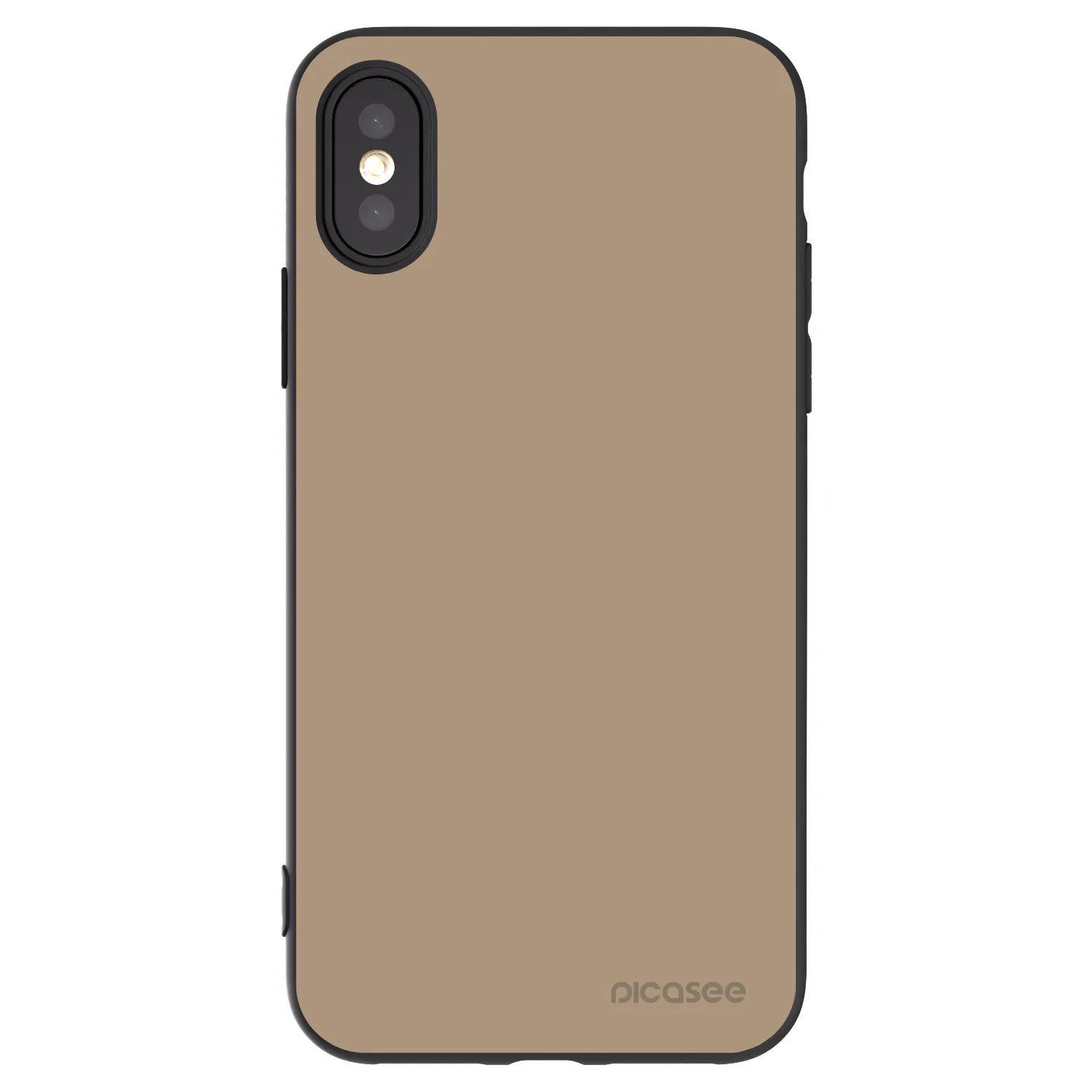 Picasee silikonski črni ovitek za Apple iPhone X/XS - Soft Sand