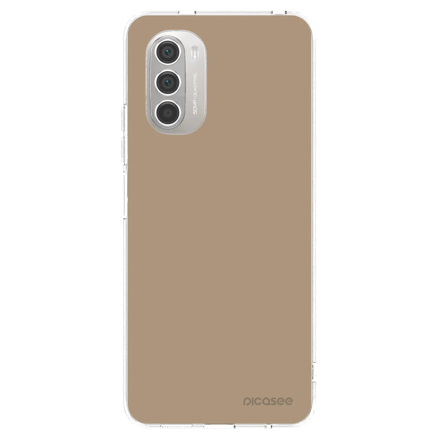 Picasee silikonski prozorni ovitek za Motorola Moto G51 - Soft Sand