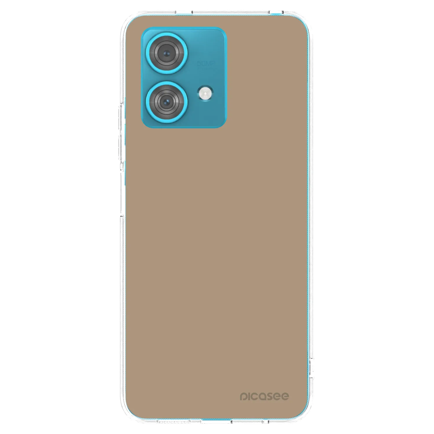 Picasee silikonski prozorni ovitek za Motorola Edge 40 Neo - Soft Sand