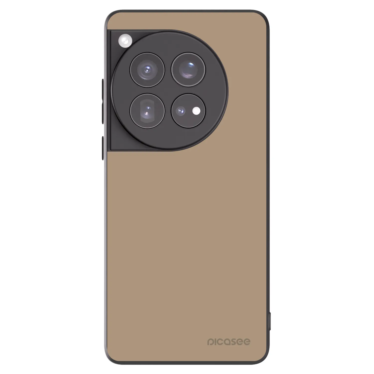 Picasee silikonski črni ovitek za OnePlus 12 5G - Soft Sand