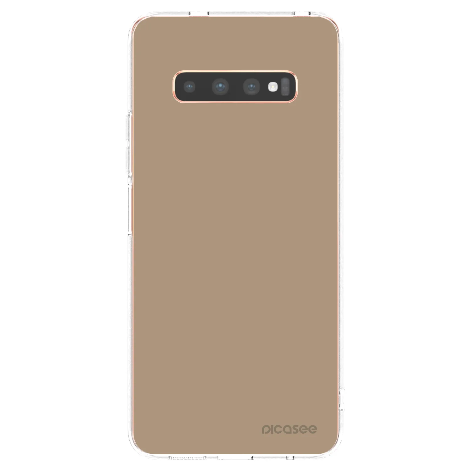 Picasee silikonski prozorni ovitek za Samsung Galaxy S10 Plus G975 - Soft Sand