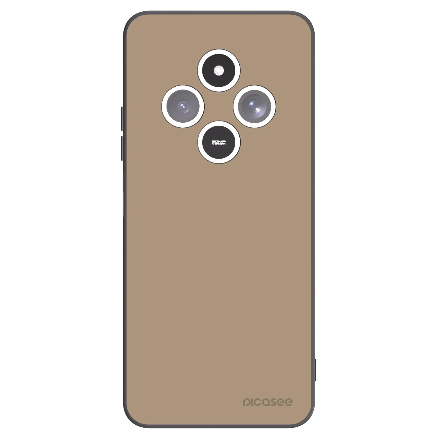 Picasee silikonski črni ovitek za Xiaomi Redmi 14C - Soft Sand