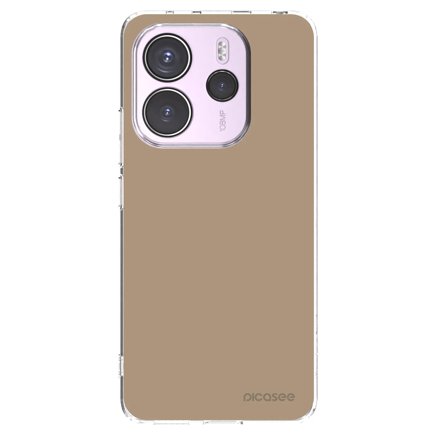 Picasee silikonski prozorni ovitek za Xiaomi Redmi Note 14 4G - Soft Sand