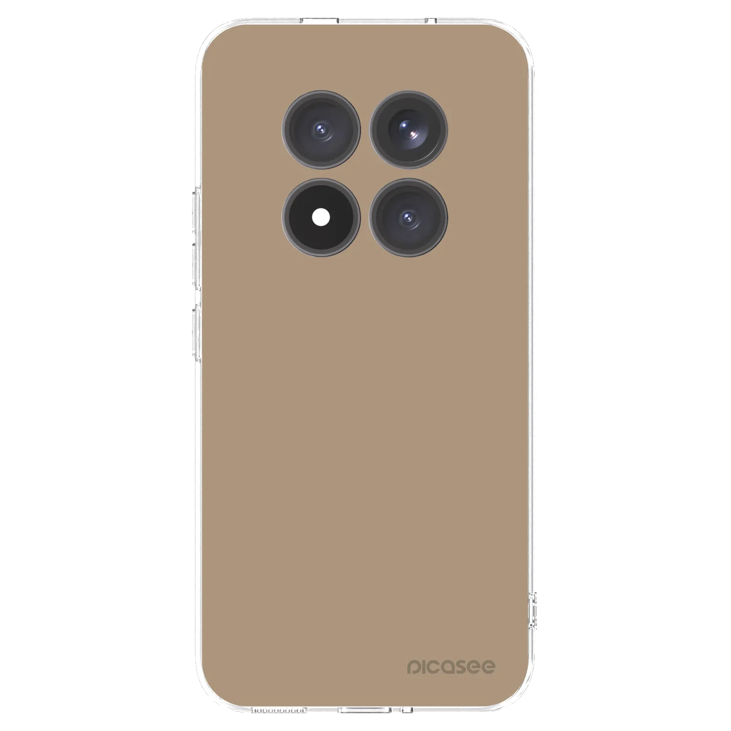 Picasee silikonski prozorni ovitek za Xiaomi Redmi Note 15 Pro+ - Soft Sand
