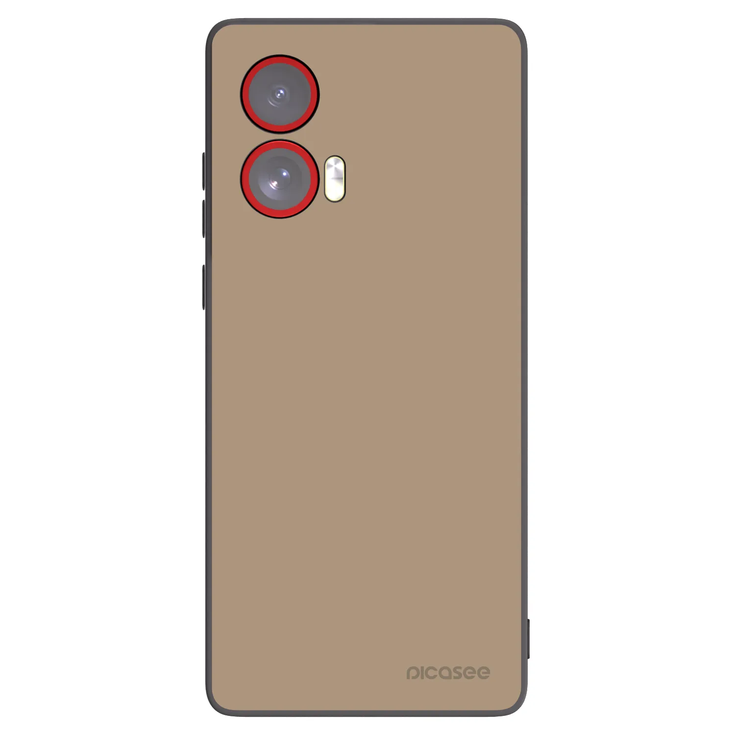 Picasee silikonski črni ovitek za Motorola Edge 50 Fusion - Soft Sand